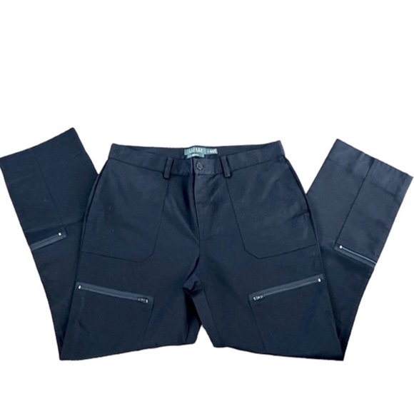 RALPH LAUREN Premium Black Zipper Cargo Pants Size 10 NEW WITHOUT TAGS - Picture 2 of 8